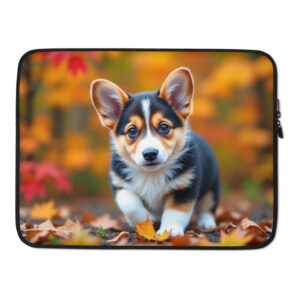 Dog Funny Cartoon padded zipper water resistant Laptop Sleeve